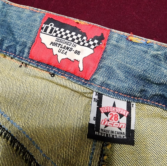 NWOT ... Icon Moto Sports USA  Victory Pants ... Jeans pants 👖 - Picture 10 of 16